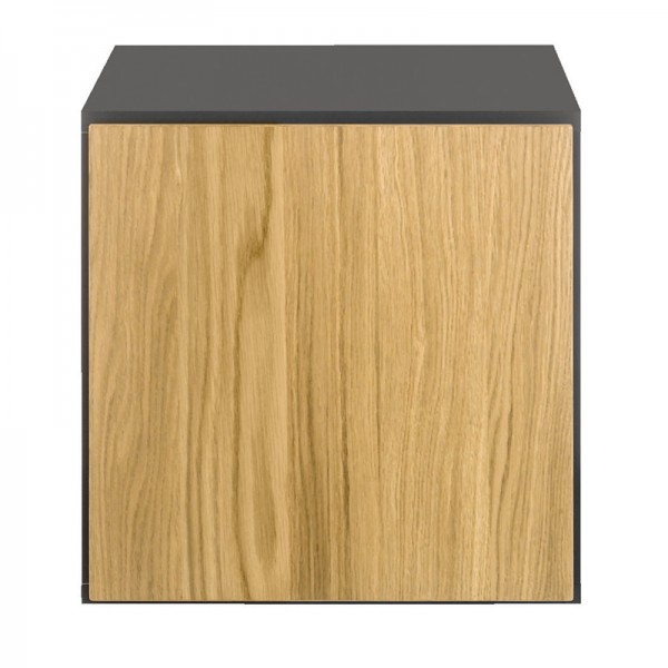 now! to go Box small, closed, slate grey/natural oak, 37.5cm