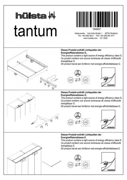 TANTUM Demontage-instructies verlichting
