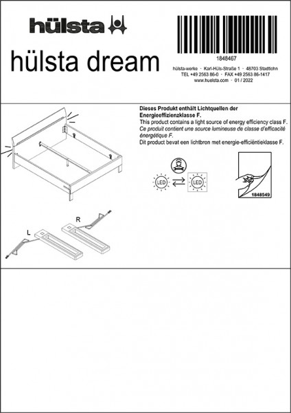 DREAM Disassembly instructions lighting
