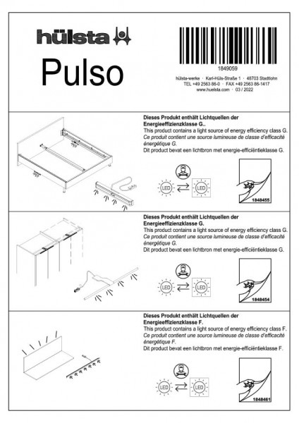 PULSO Demontage-instructies verlichting