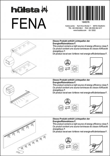 FENA Demontage-instructies verlichting