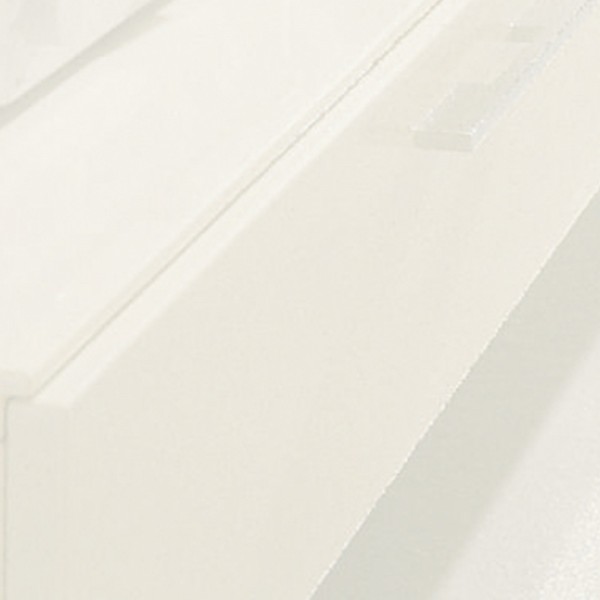 High gloss white lacquered sample