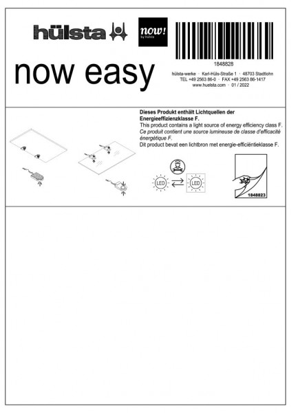 now! easy Disassembly instructions lighting