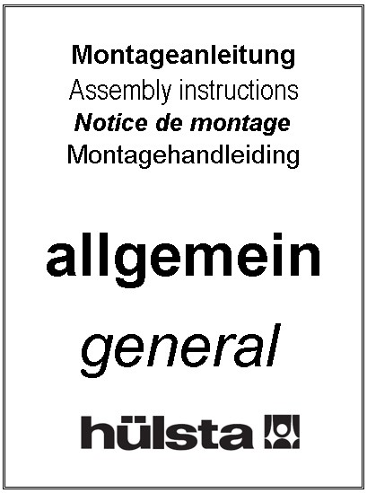 Allgemeine Anleitungen/general instructions