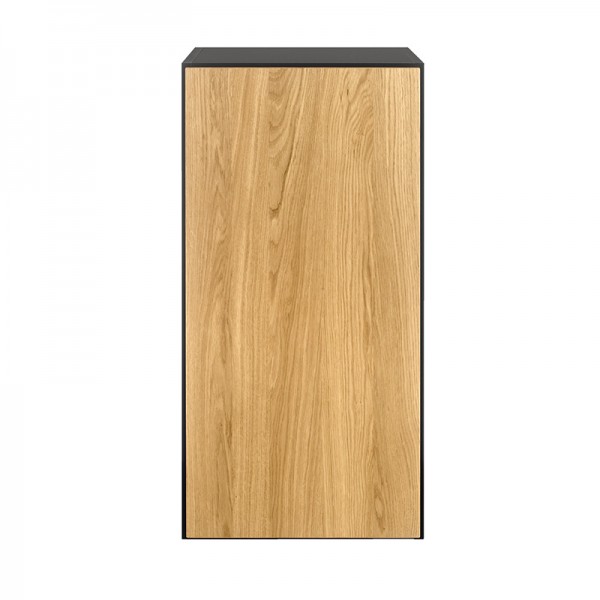 now! to go Box large, closed, slate grey/natural oak, 75cm