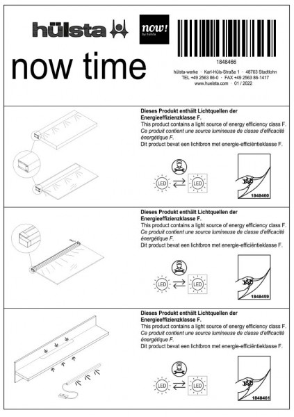 now! time Demontage-instructies verlichting