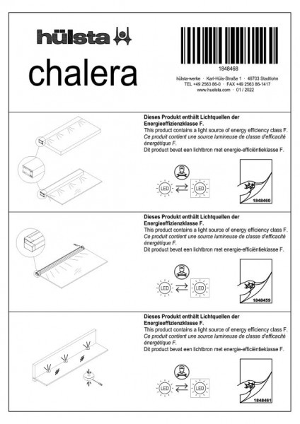 CHALERA Disassembly instructions lighting