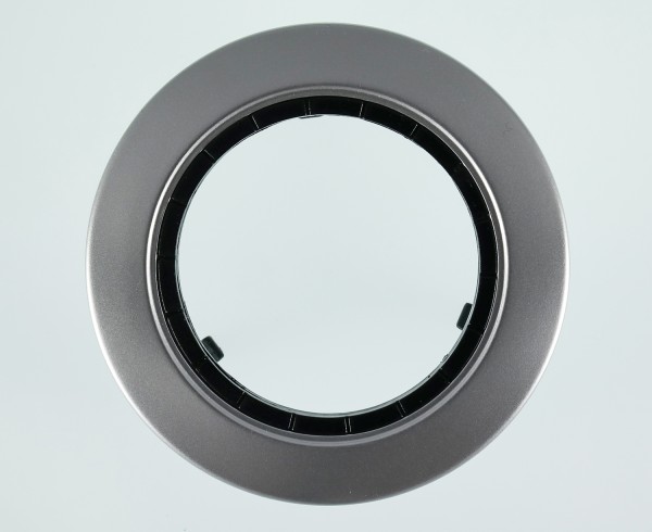 Cover ring for halogen spotlight matt chrome